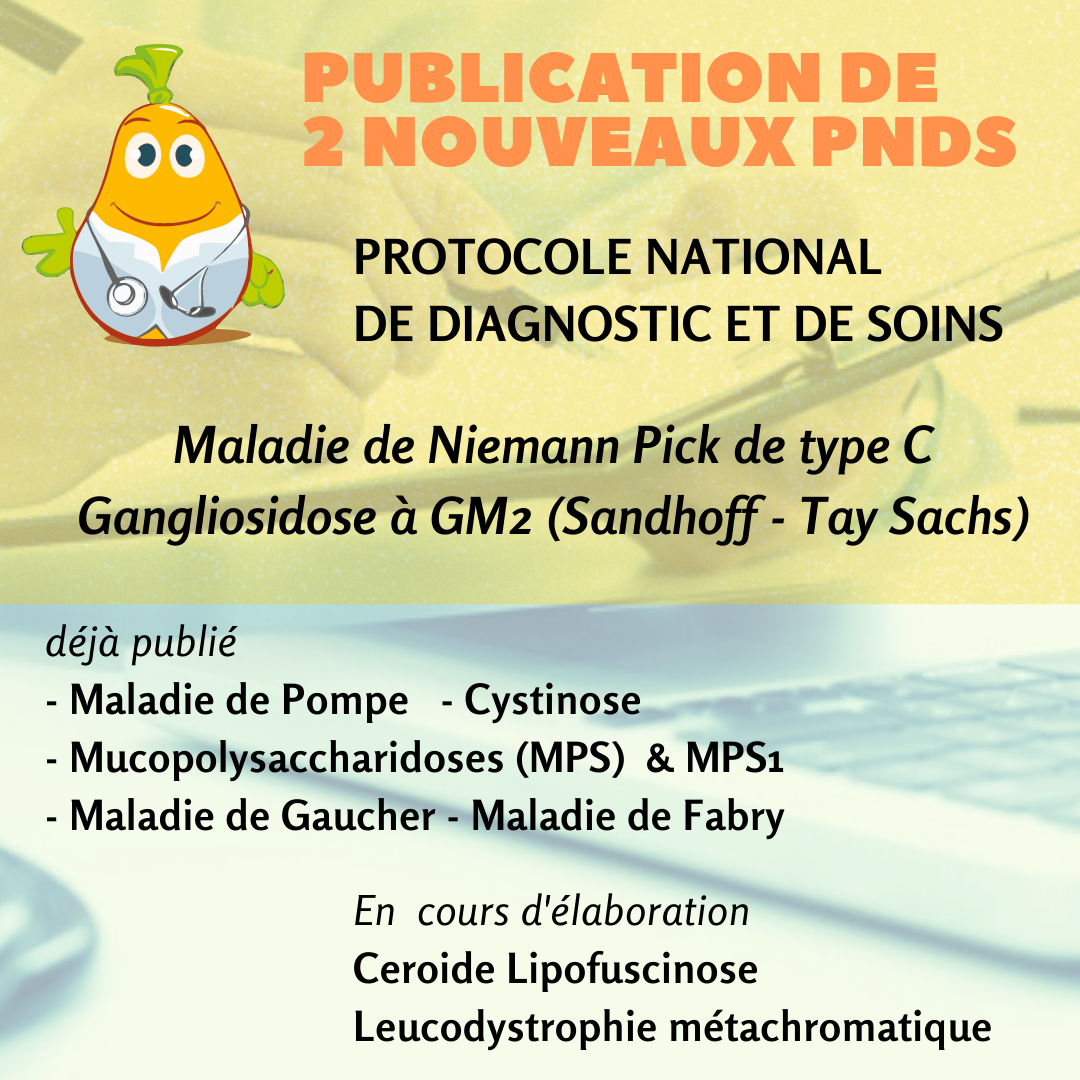 Publication de 2 nouveaux PNDS - Niemann-Pick C et Gangliosidose ...