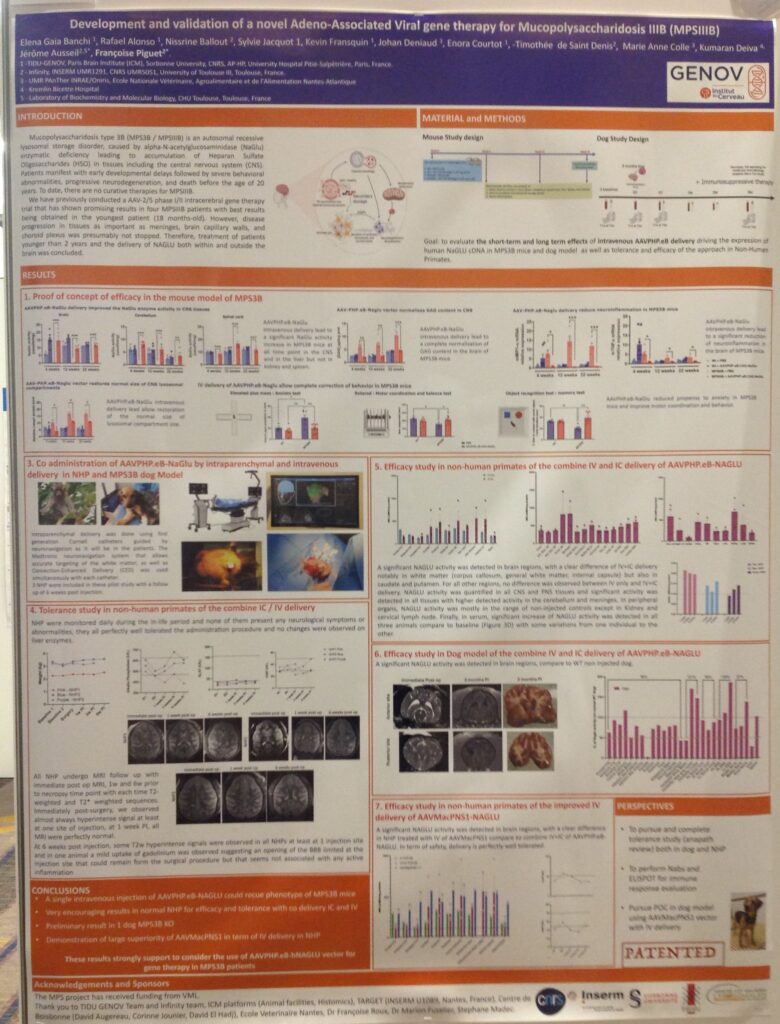 poster scientifique d'étude financé par VML