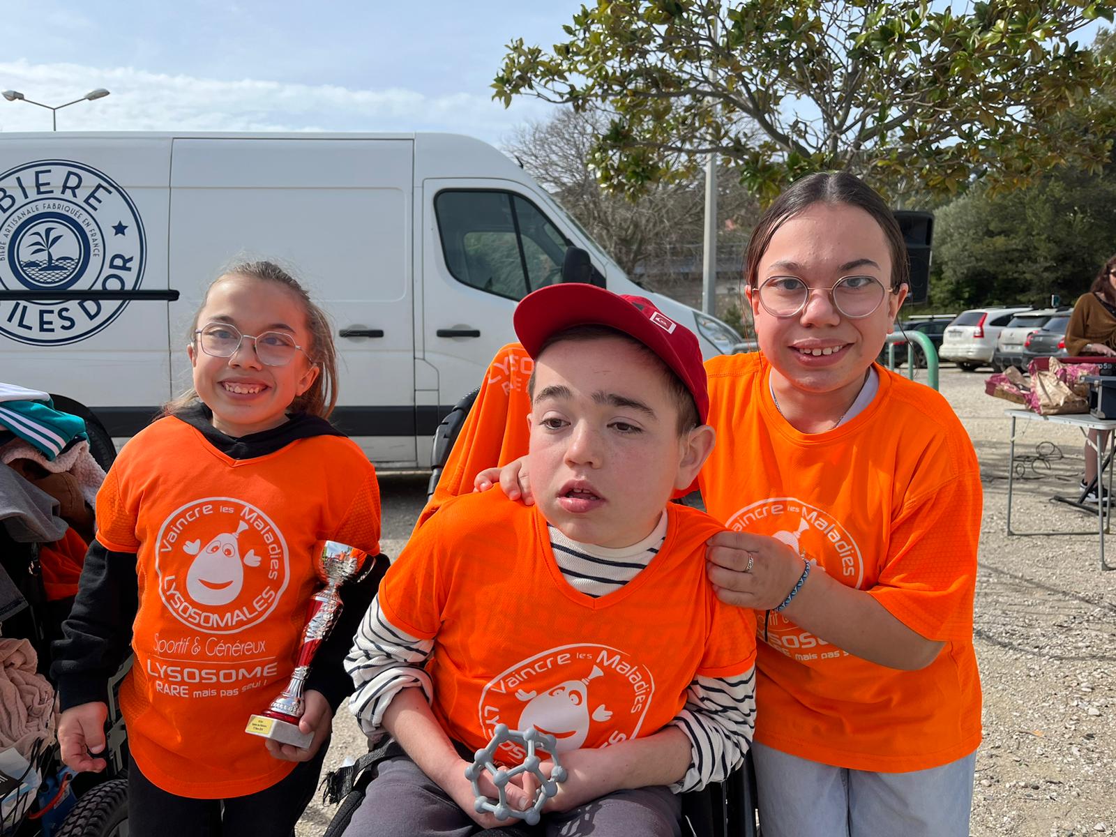 nos amis Camille, melyne et Malo avant le départ