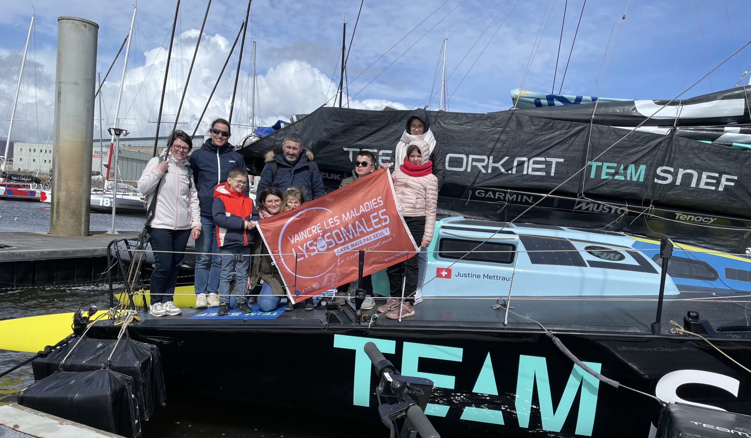 Lorient 2024 rencontre Justine Mettraux - association VML - Imoca Teamwork Team Snef (11)